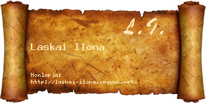 Laskai Ilona névjegykártya